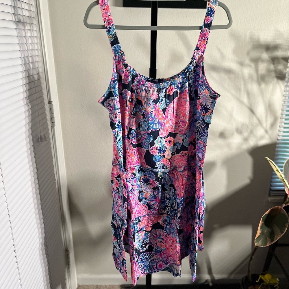 LILLY PULITZER NWT AUTHENTIC ‘LORO’ HIGH TIDE NAVY COLOR SWING DRESS
